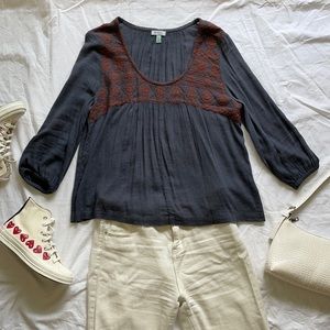 Nordstrom Gray Blouse